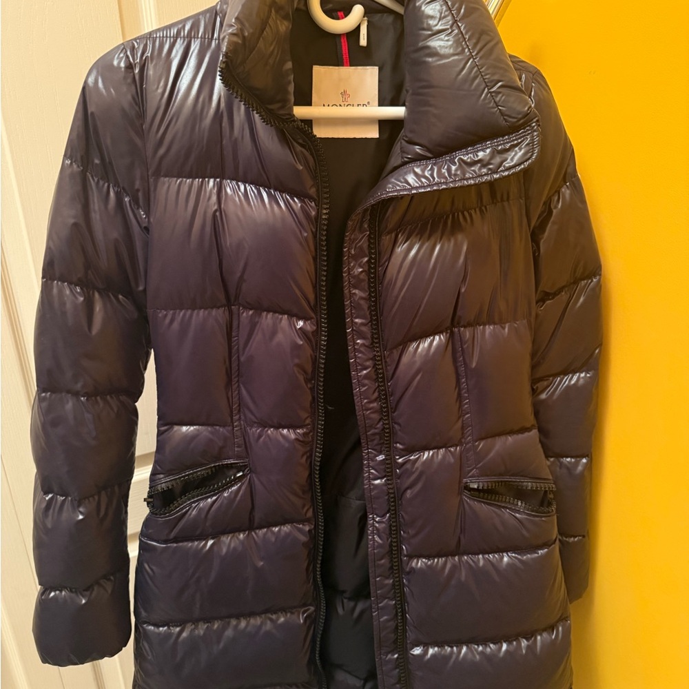 Moncler Glossy dark navy Puffer Jacket